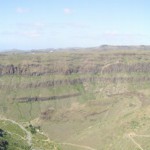 Beautiful nature along the way to Roque Nublo