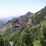 Beautiful nature along the way to Roque Nublo